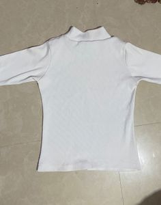 Ribbed White Top🤍