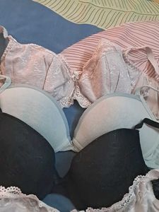 Combo Of  Five  Imported Fabric Bra
