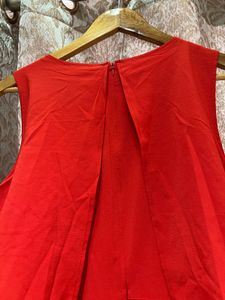 Solid Red Jumpsuit