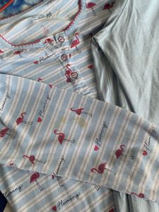 Flamingo Print Night Suit