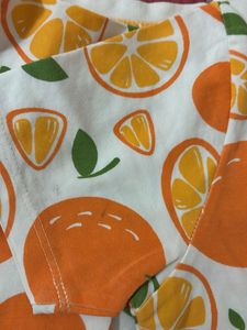 Cute Orange Print Kids Set