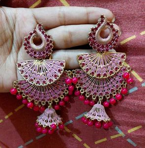 Combo Jhumka + Pearl And Diamond Studs