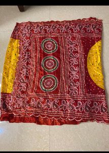 ✨Yellow Bandhani Saree✨ very new