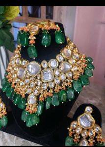 Royal Green Kundan Bridal Set