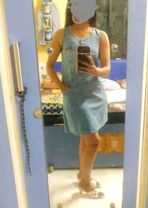 Vintage Denim Mini Dress