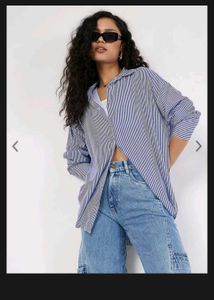 Oversized Striped Casual Shirt