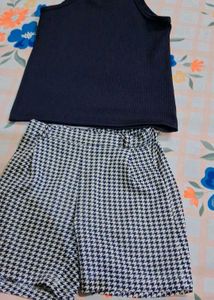 Houndstooth Shorts &amp; Top Set