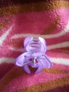 Cute Purple Flower Hair Clip