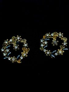 Floral Wreath Stud Earrings