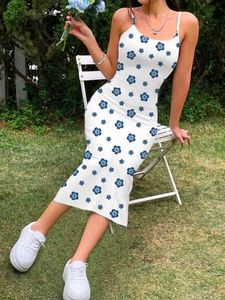 Floral Print Midi Slip Dress