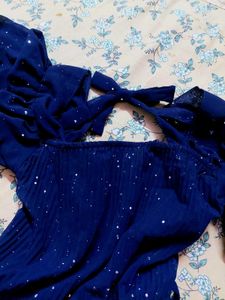 Navy Sparkle Mini Dress