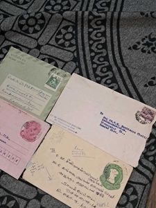 4 Vintage 1960s-1989s post letters