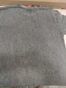 Stylish Grey Cotton Craft T-Shirt