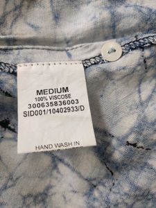 Blue Shibori Print Top