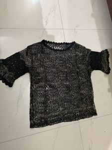 Elegant Black Lace Top