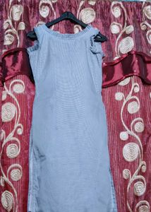 Striped Sleeveless Dress👗