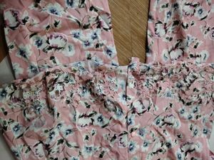 Floral Print Top &amp; Pants Set