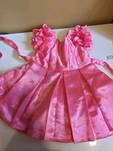 Pink Flower Girl Dress