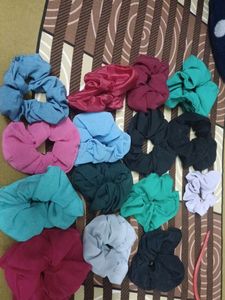 Beautiful scrunhies pack of 15 in diffrent colours
