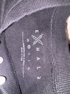 Black &#39;Self-Love&#39; Cropped Sweatshirt