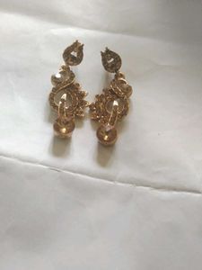 Alloy Gold  Platted  Earings