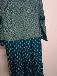 Elegant Green Printed Kurta