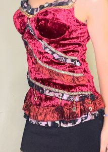 Romantic goth corset top