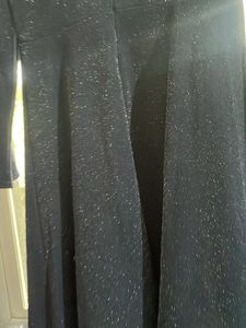 Blue Flared Shimmer Dress