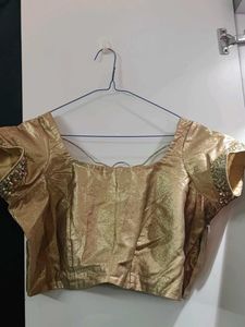 Golden Saree Blouse
