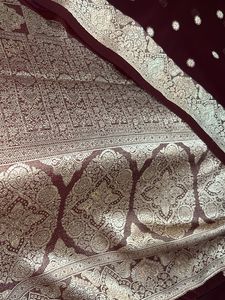 Designer Coffee Brown Beautiful Saree