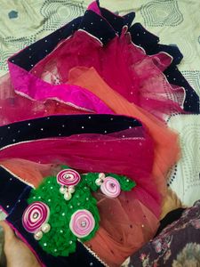Flower Design Ready To Wear Saree 😍