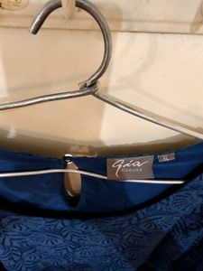 Elegant Blue Lace Top