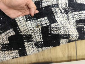 Textured Black &amp; White Jacket