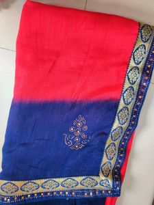 Beautiful Saree In Combination