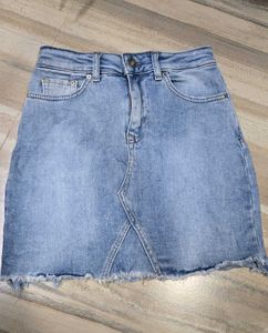 Denim Mini Skirt