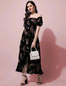 Floral Off-Shoulder Dress