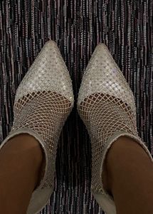 Elegant Silver Pointed Heels