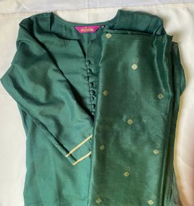 Green Kurta Set &amp; Dupatta