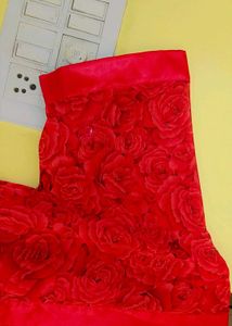 Sexy&#39; Red Rose Print Kimono Night Dress