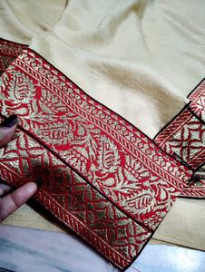 Banarasi Border Beautiful Saree With Blouse Piece