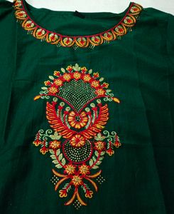 Green Suit With Banarasi Dupatta