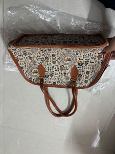 Tribal print leather Ethnic Handbag