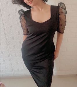 Black Bodycon Maxi Dress