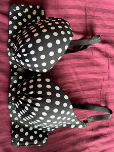 Polka Dots Padded Bra 34 Size