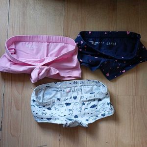 Ariel Brand New Boxer Briefs Set Of 3 For 6-8 yrs