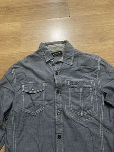 Men&#39;s Denim Button-Down Shirt