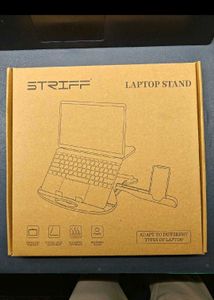 Laptop stand with phone/tablet holder