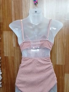 Pink Snakeskin Body Suit