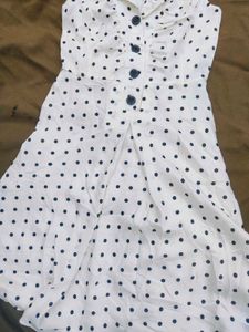 Black N White Dot Dress