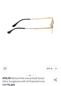 Rose Tinted Retro Sunglasses Unisex